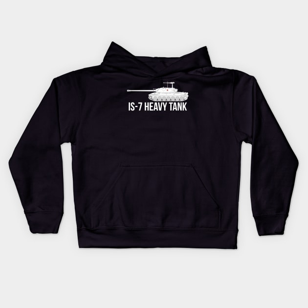 IS-7 Heavy tank Kids Hoodie by FAawRay